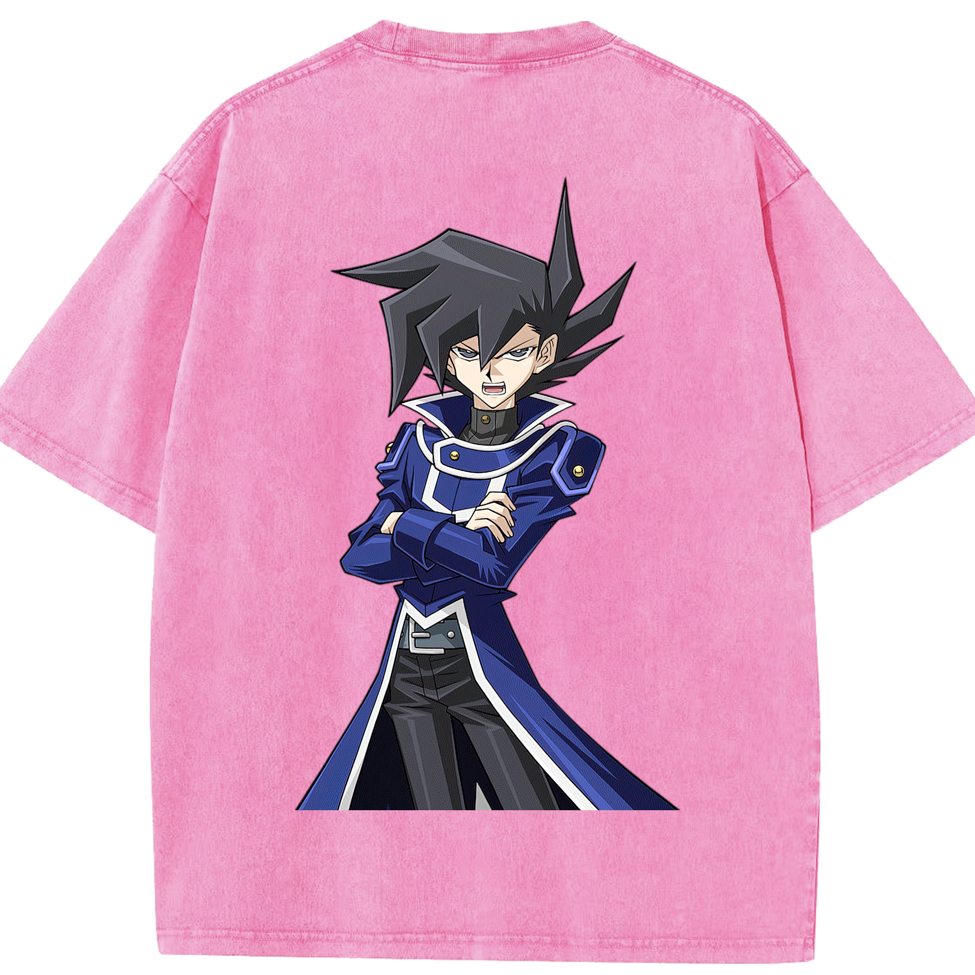 （画像用） 遊☆戯☆王 Yu-Gi-Oh! 綿100% ヴィンテージ風 半袖Tシャツ（背面プリント）